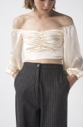 SATIN RUCHED TOP