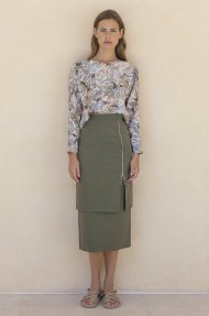 MIDI SKIRT WITH ZIPPER Alternative