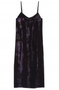 VELOUR SLIP DRESS