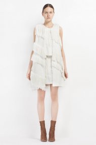 FRINGE SLEEVELESS JACKET Alternative