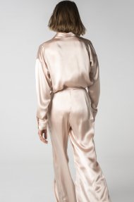 SATIN WIDE LEG PANTS Alternative