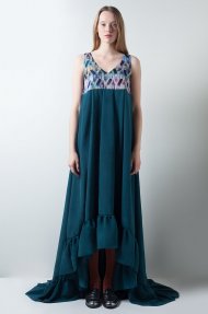 MAXI RUFFLE DRESS